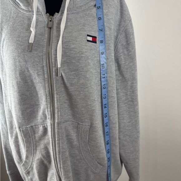 Tommy Hilfiger Light Gray Hoodie womens 1xl - Picture 8 of 14